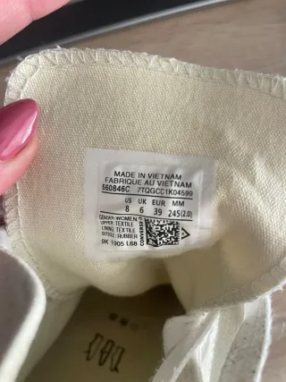 Converse Bianche con Piattaforma