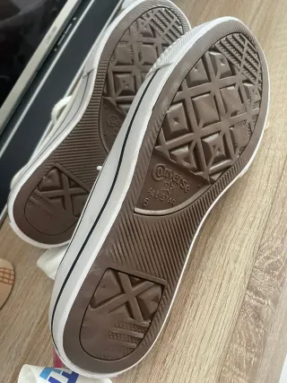 Converse Bianche con Piattaforma