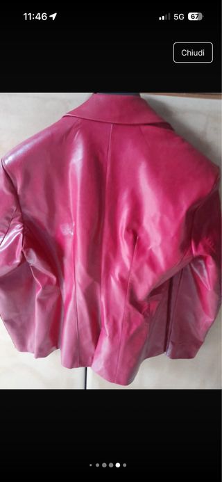 Blazer in pelle Jijil rosso
