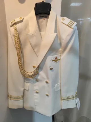 Traje Comunión Beige Drima Talla 13 Dorado