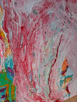 Cuadro Abstracto 100x70cm Multicolor
