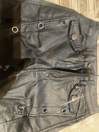 Falda Pantalón negro mujer sintético