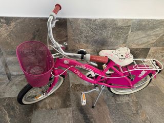 Bicicleta Infantil Hello Kitty Rosa