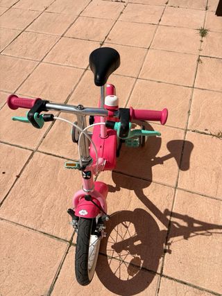 Bicicleta B-twin niña rosa unicornio