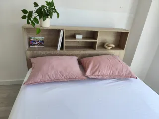 Cabecero cama 140cm con almacenaje