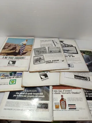 9 Riviste il Borghese anni 60