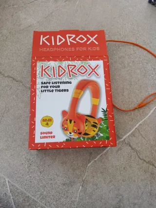 Auriculares infantiles naranjas