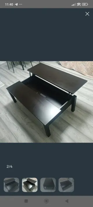 Mesa de centro elevable 150x70x40