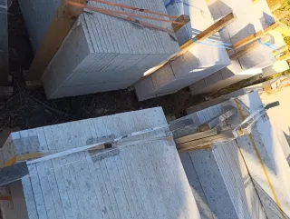 Láminas de terrazo blanco