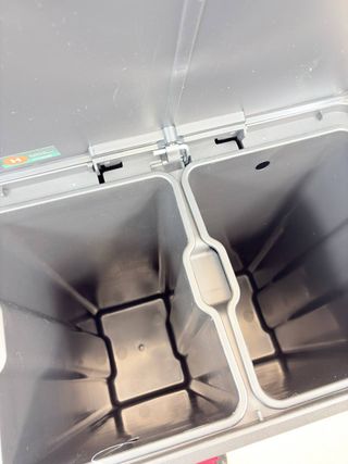 SONGMICS Pattumiera da Cucina, 2 x 30 L Cestino Doppio