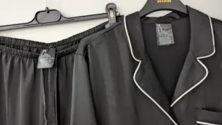 Pijama H&M Negro Satén o Pijama H&M rosa encaje