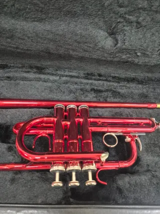 Trompeta HERALDO Sib 3 pistones Roja