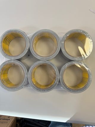 Pack 6 Rollos Cinta Americana Gris