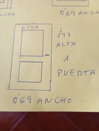 Puertas macizas pino(sin marcos)