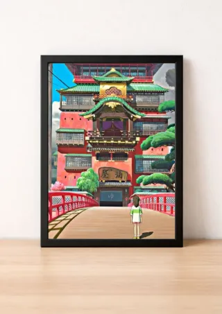 Cornice con foto del viaggio di Chihiro