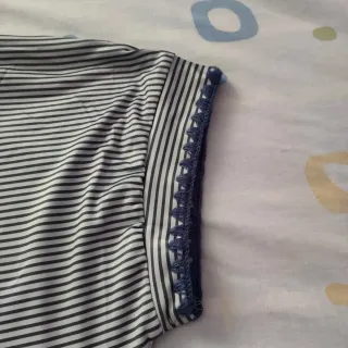 Camiseta mujer manga corta T/M con perro patchwork