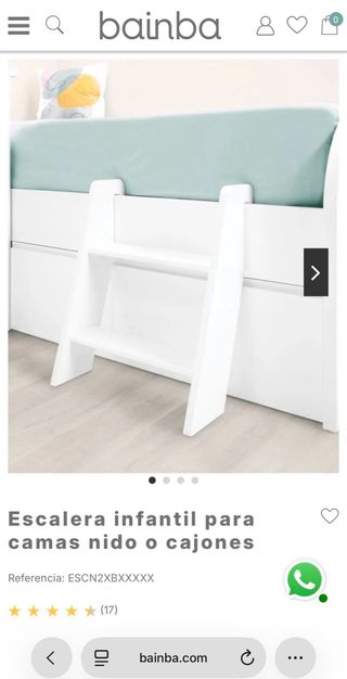 Bainba-Escalera infantil para cama