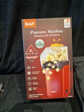 Máquina de Palomitas RAF 1200W Roja