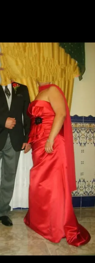 Vestido Pronovias Rojo Fiesta/Boda Talla L
