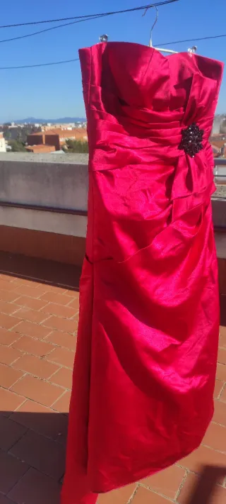 Vestido Pronovias Rojo Fiesta/Boda Talla L