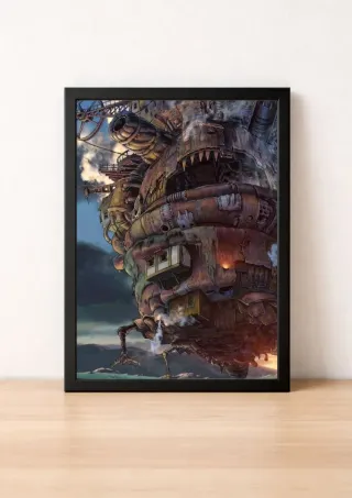 Cornice con foto del castello errante di Howl