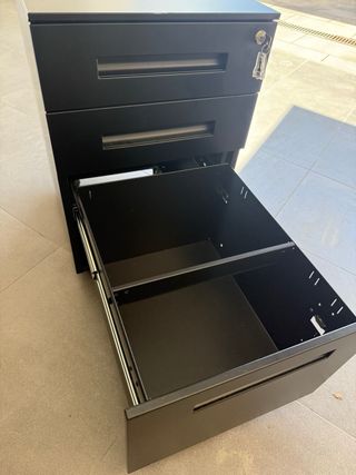 Archivador metálico 3 cajones con llave