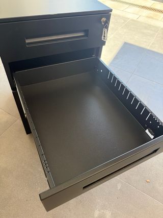 Archivador metálico 3 cajones con llave