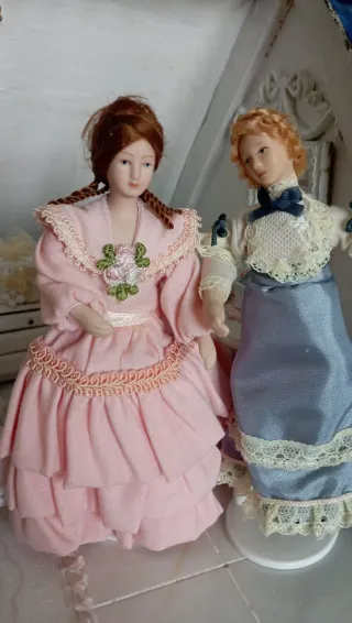 Bambola Porcellana 1:12 con Supporto