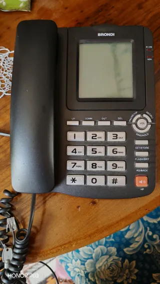 Telefono fisso Brondi nero