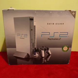 Ps2 Fat Silver con scatola e controller