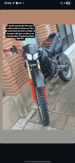 DERBI SENDA RACER 2T Enduro Moto