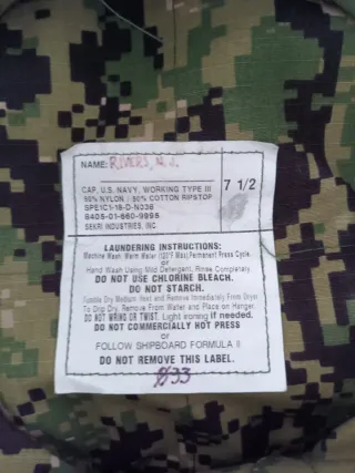 Gorra militar 8 puntas Navy