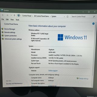 Placa base Gigabyte GA-H97N-WIFI + CPU 4770TE 16Gb