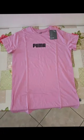 Maglia Puma rosa con etichetta