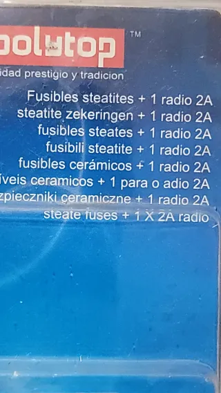 Fusibles Polytop 8/16/25 AMP Radio 2A