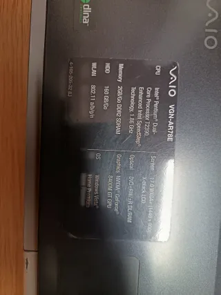 Sony VAIO VGN-AR78E Portatile