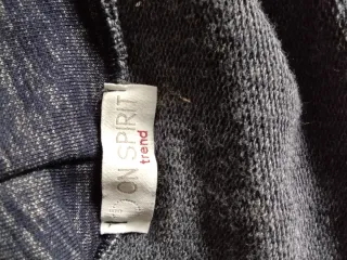 Gilet felpa con cappuccio blu