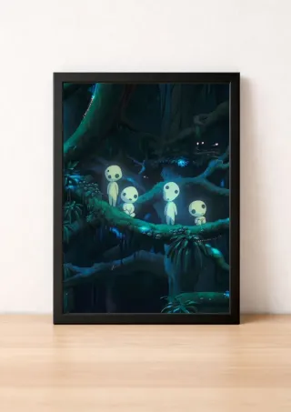 Cornice con foto del principe Mononoke