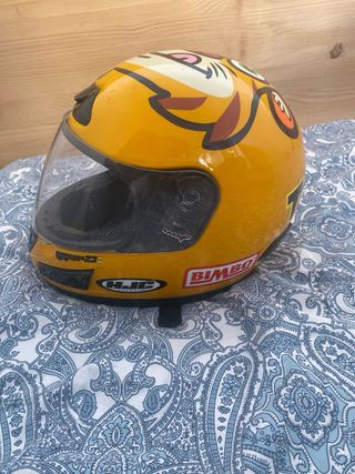 Casco HJC Integral Amarillo Dibujo
