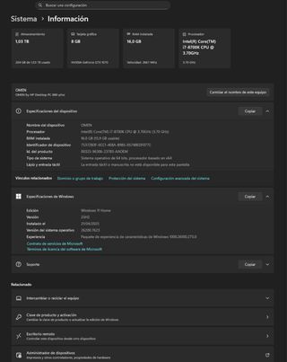 HP OMEN i7 GTX1070 16GB RAM Gaming PC