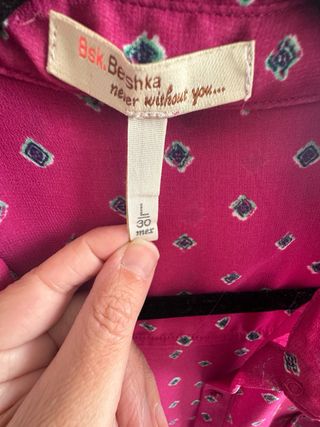 Camisa sin mangas estampada mujer