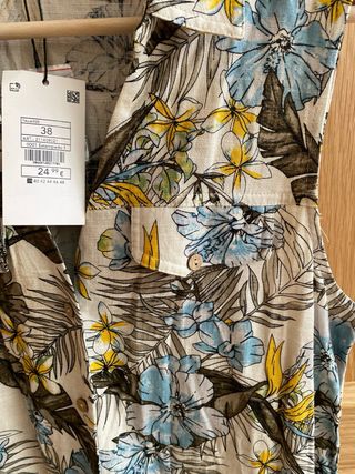 Vestido Encuentro Lino Viscosa Talla 38