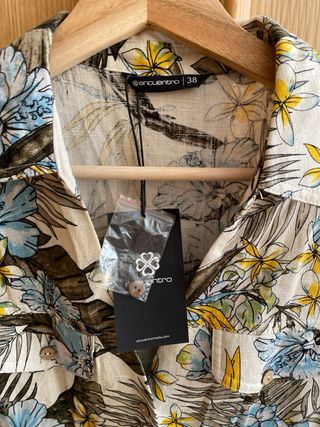 Vestido Encuentro Lino Viscosa Talla 38