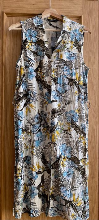 Vestido Encuentro Lino Viscosa Talla 38