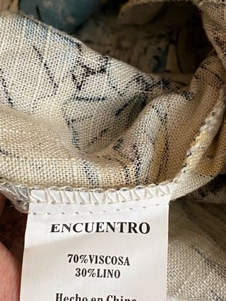 Vestido Encuentro Lino Viscosa Talla 38