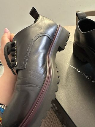 Scarpe stringate nere donna taglia 40,5