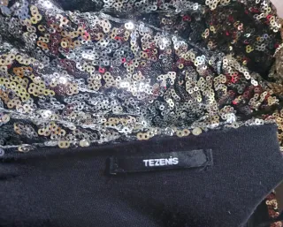 Giacca Tezenis paillettes argento
