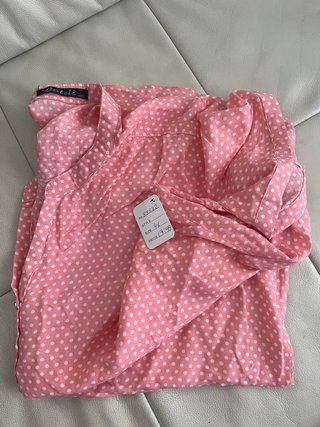 Blusa rosa lunares verano Talla XL, nueva