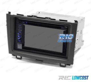 MARCO NEGRO RADIO 2-DIN PARA HONDA CR-V 07-11