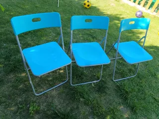 Sillas Plegables Azules